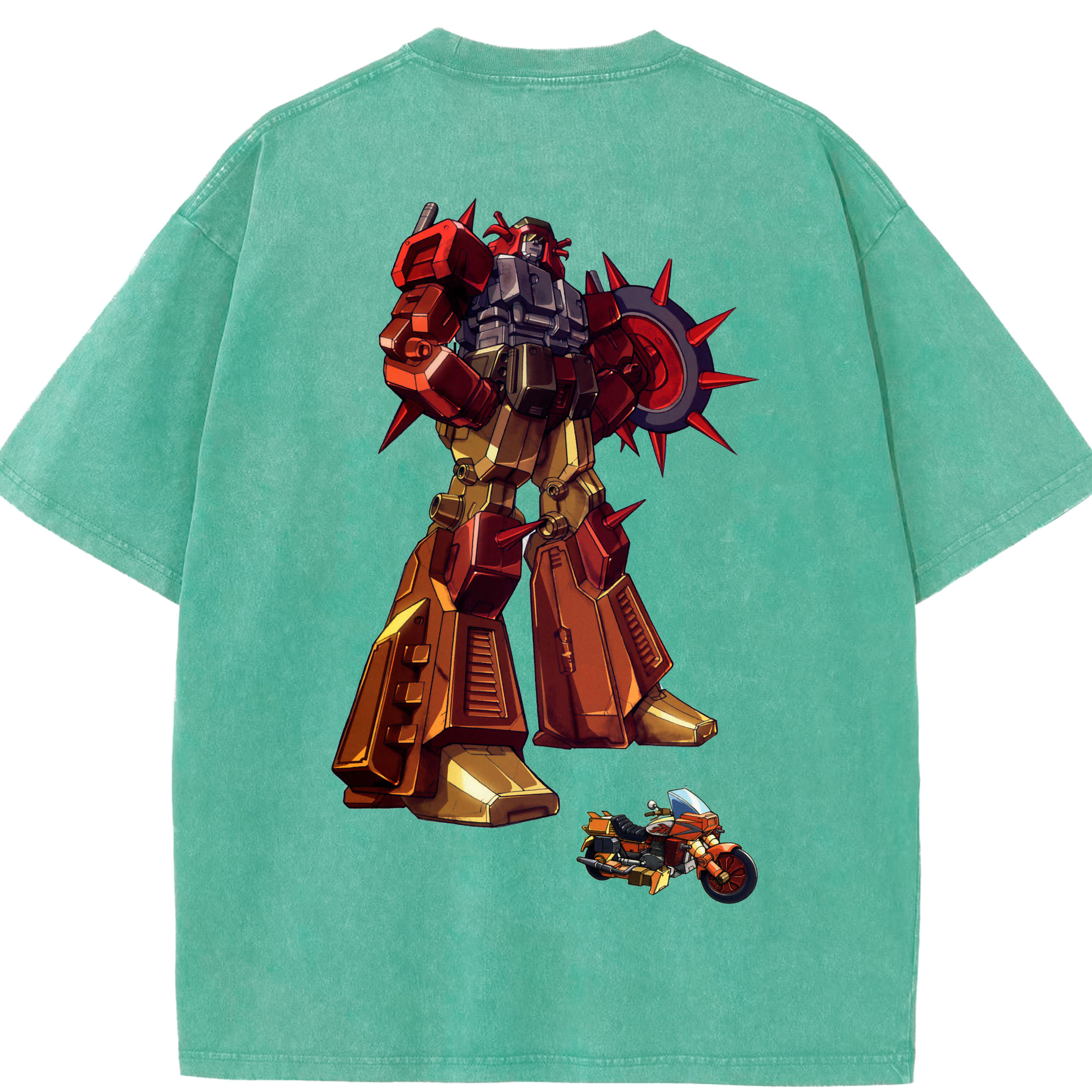 （画像用）  綿100% ヴィンテージ風 半袖Tシャツ（背面プリント）